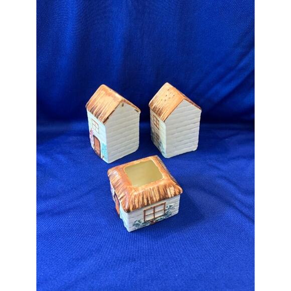 Price Kensington 1950's Cottage Butter Tray Salt Pepper Set - Picture 7 of 8